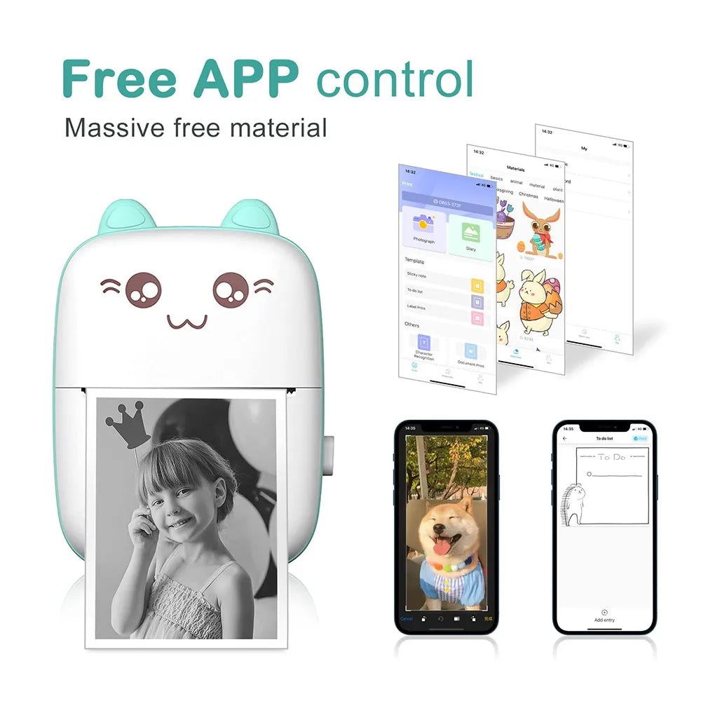 Mini Bluetooth Photo Printer