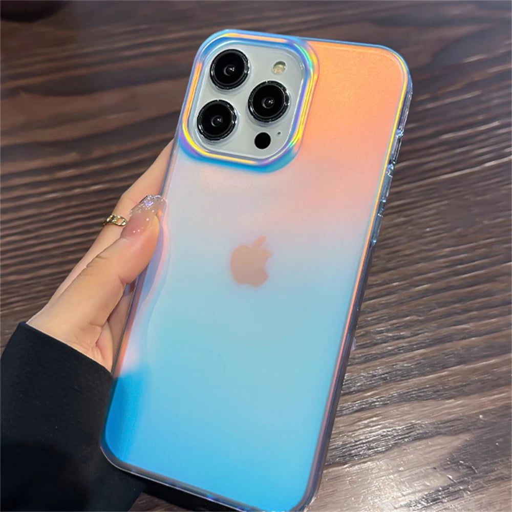 Laser Matte Shockproof iPhone Case